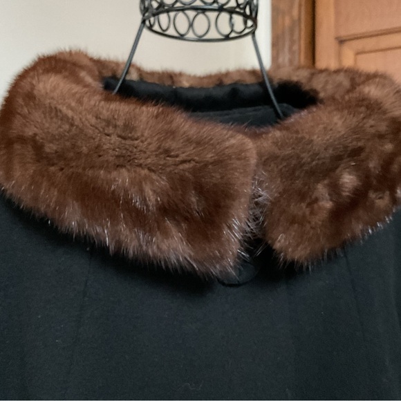 Incredible 50’s coat with mink collar - Picture 6 of 8